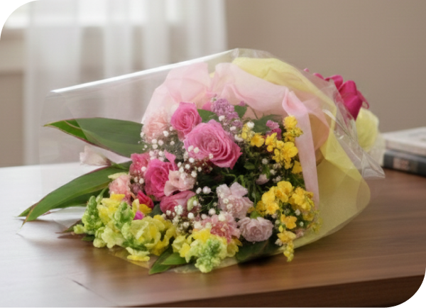 誕生祝いや記念日の贈り物に最適な花束