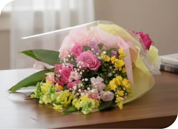 誕生祝いや記念日の贈り物に最適な花束
